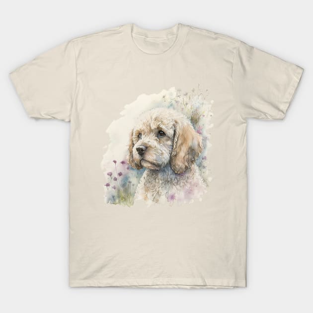 Cockapoo -- Original Watercolour Art T-Shirt by DankFutura